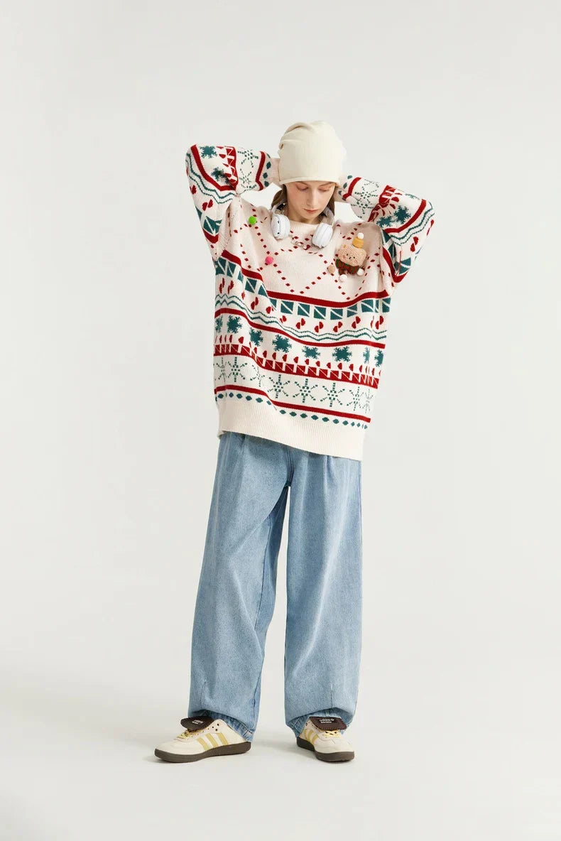 Christmas Knitted Snow Sweater