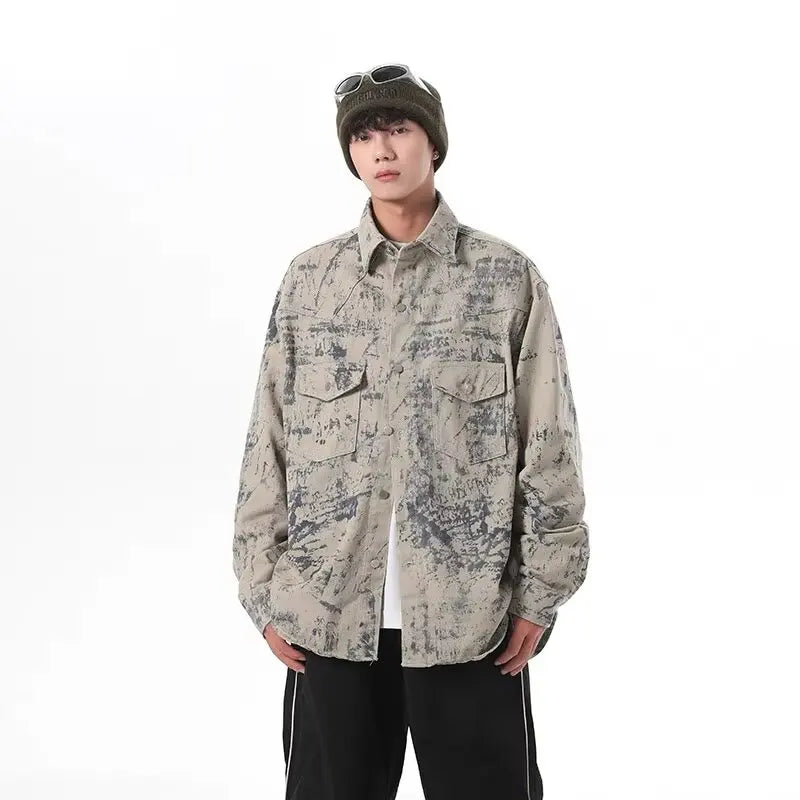 Zenith American High Street Tie Dye Denim Jacket