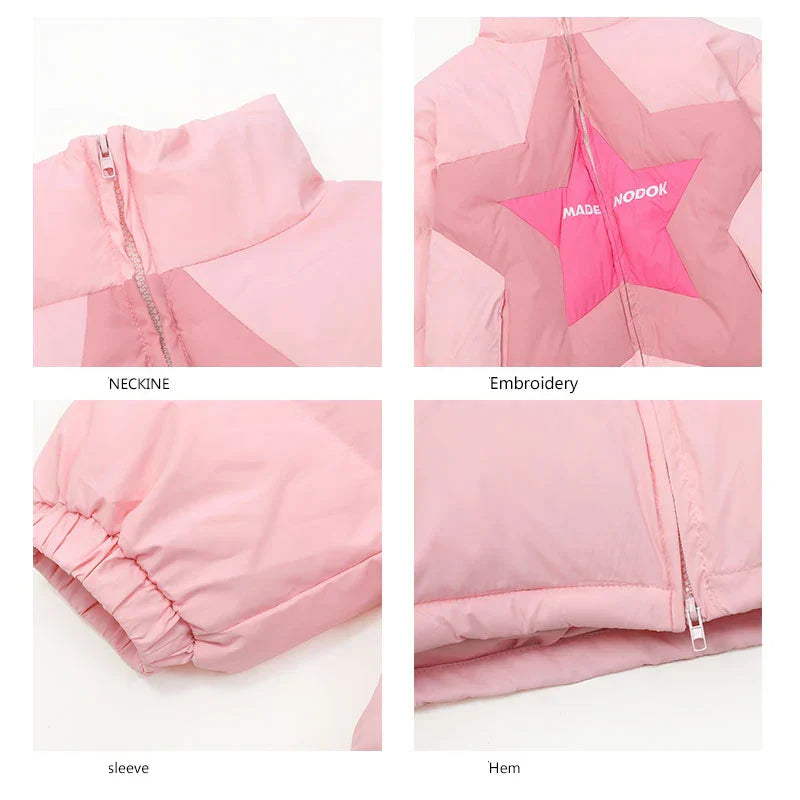 Star Patch Puffer Jacket