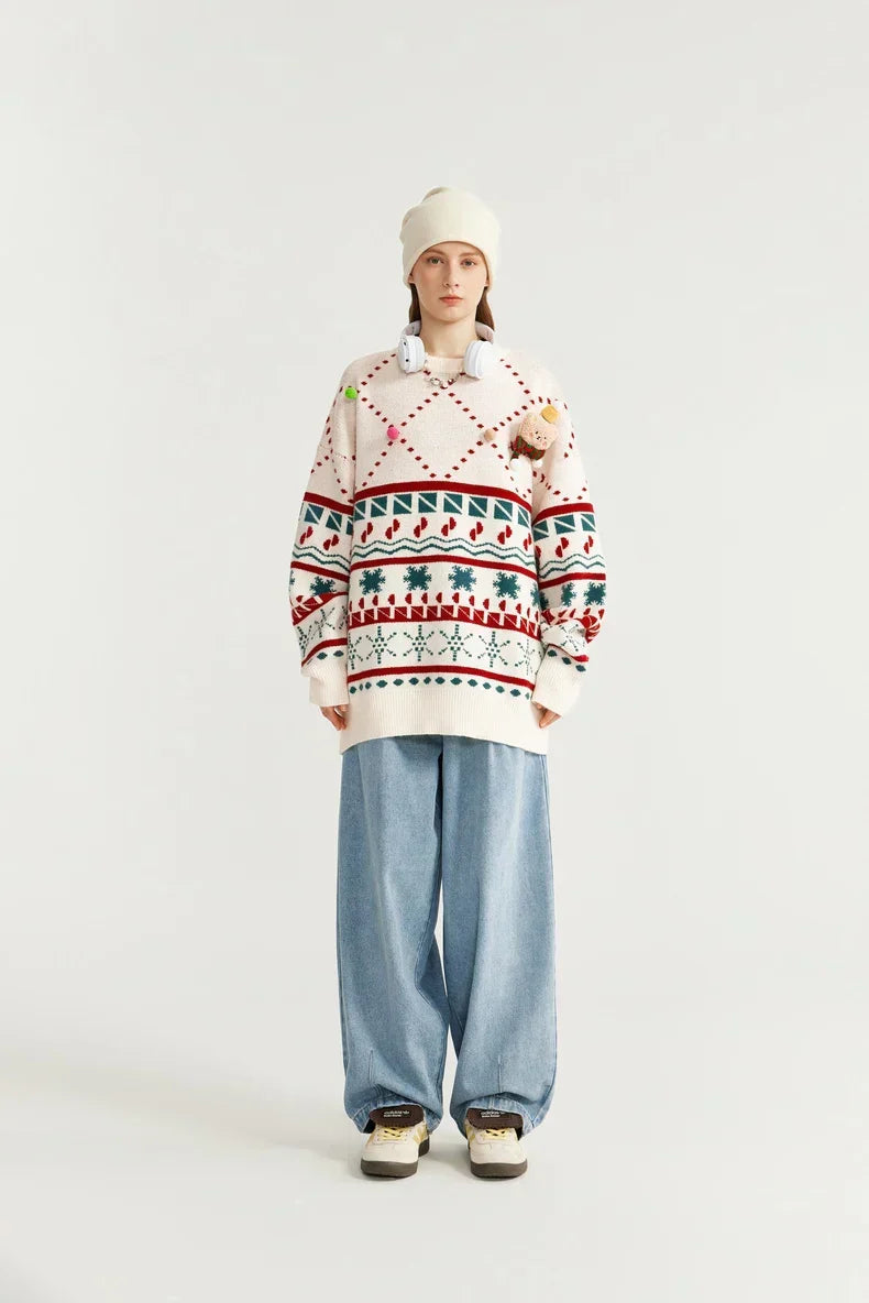 Christmas Knitted Snow Sweater