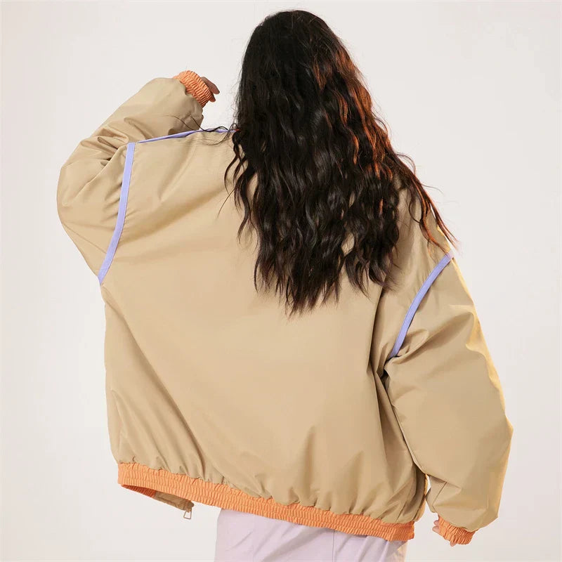 Y2k Vintage Strips Windbreaker Jacket
