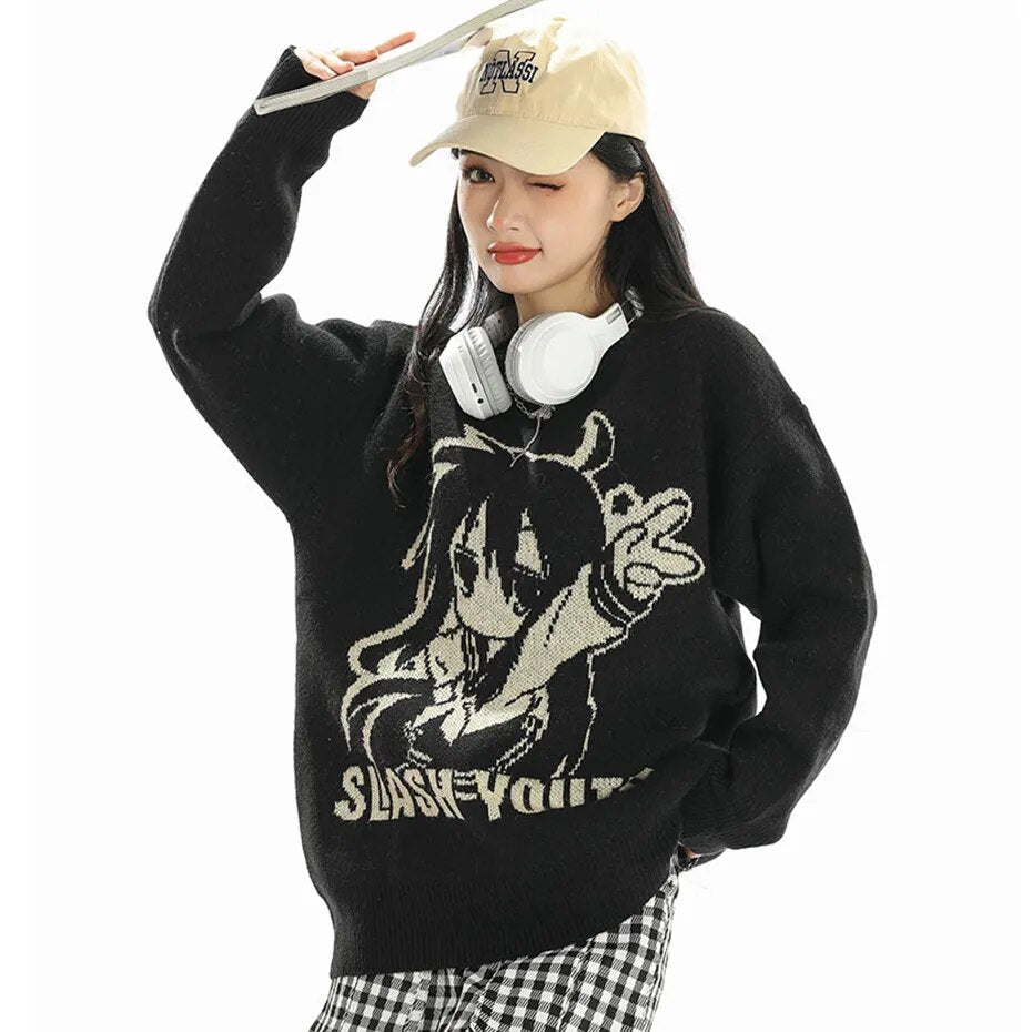 Slash The Youth Anime Sweater