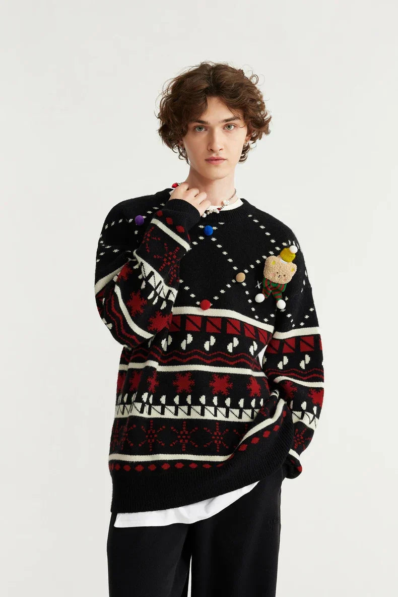 Christmas Knitted Snow Sweater