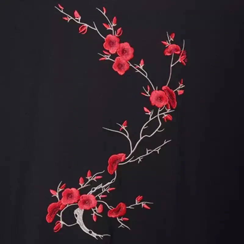 Plum Blossom Embroidery Sweatshirt