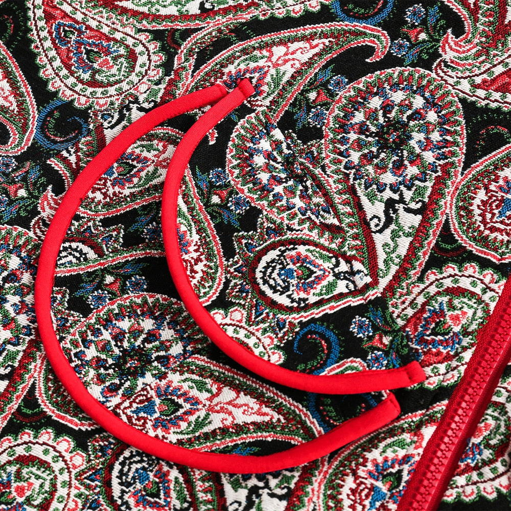 Colorful Cashew Flower Print Jacket