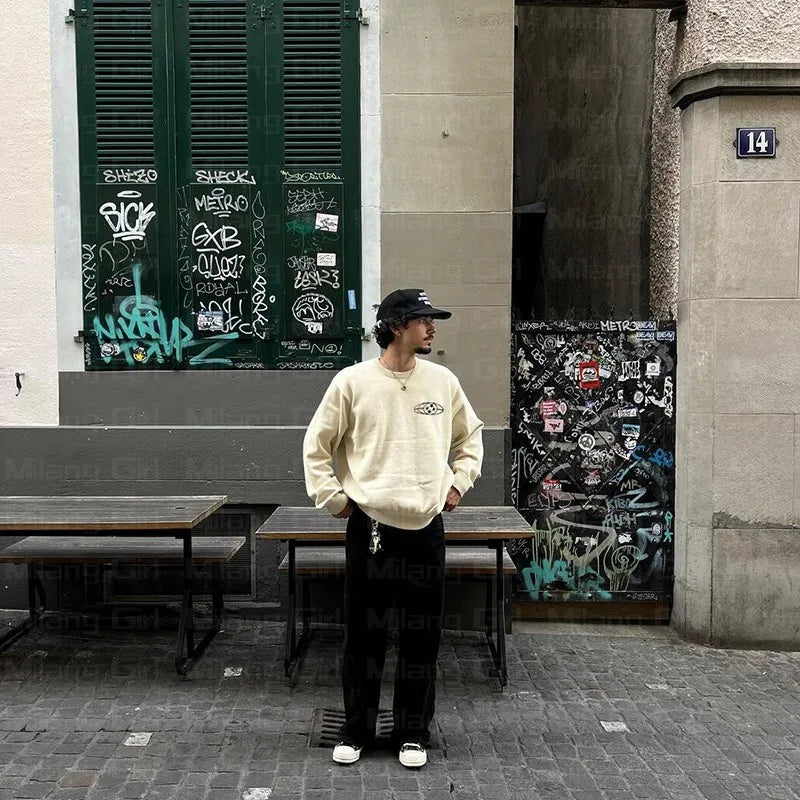 Cozy Winter Letter Graphic Sweatshirt