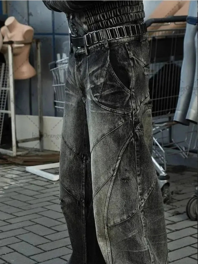 Y2K Patchwork Flare Jeans