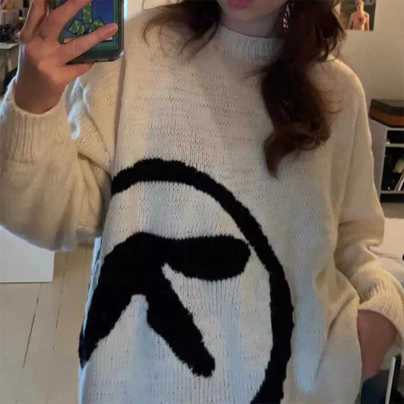 Y2k Graphic Vintage Oversized Sweater