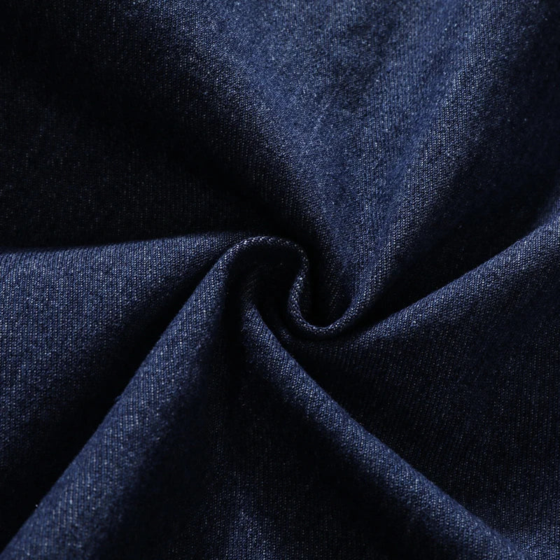 American Retro Spliced Denim Jacket