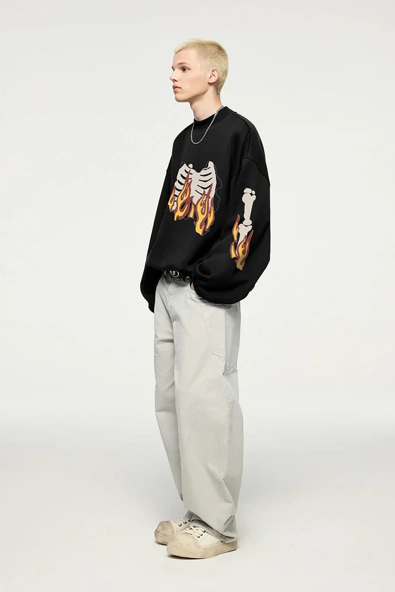 Flaming Skeleton Sweatshirt