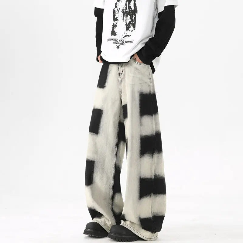 Baggy Men Fashion Retro Wide Leg Jeans
