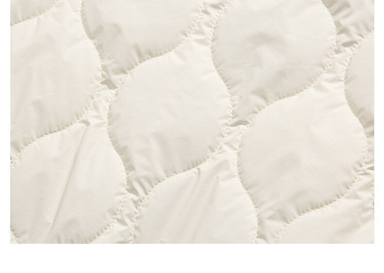 Retro Patched Zip-up Puffer Jacket