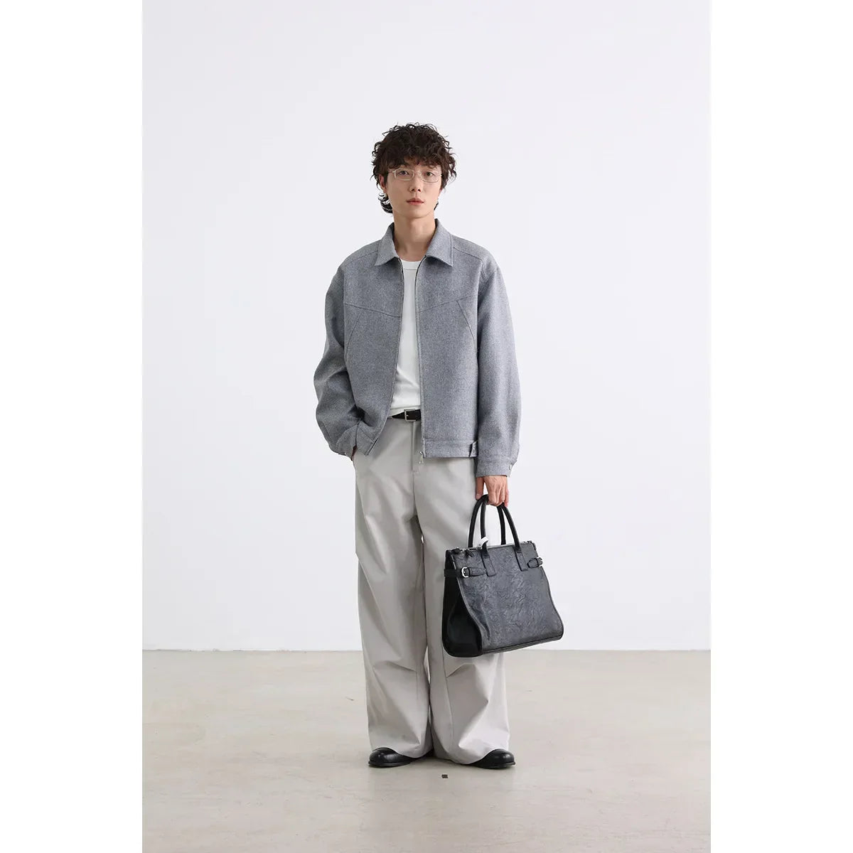 Men Patchwork Loose Vintage Casual Retro Jacket