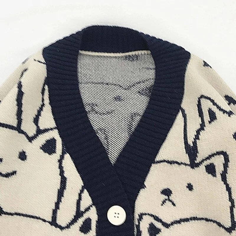 Knitted Cats Sweater