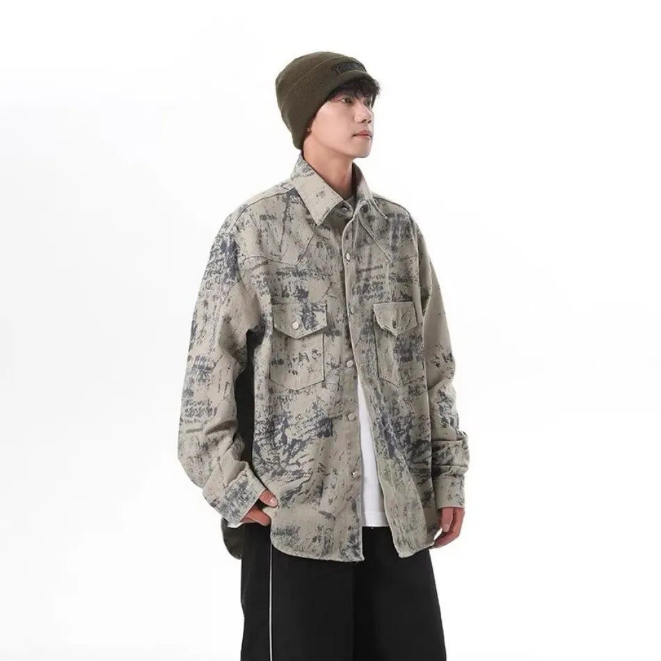 Zenith American High Street Tie Dye Denim Jacket