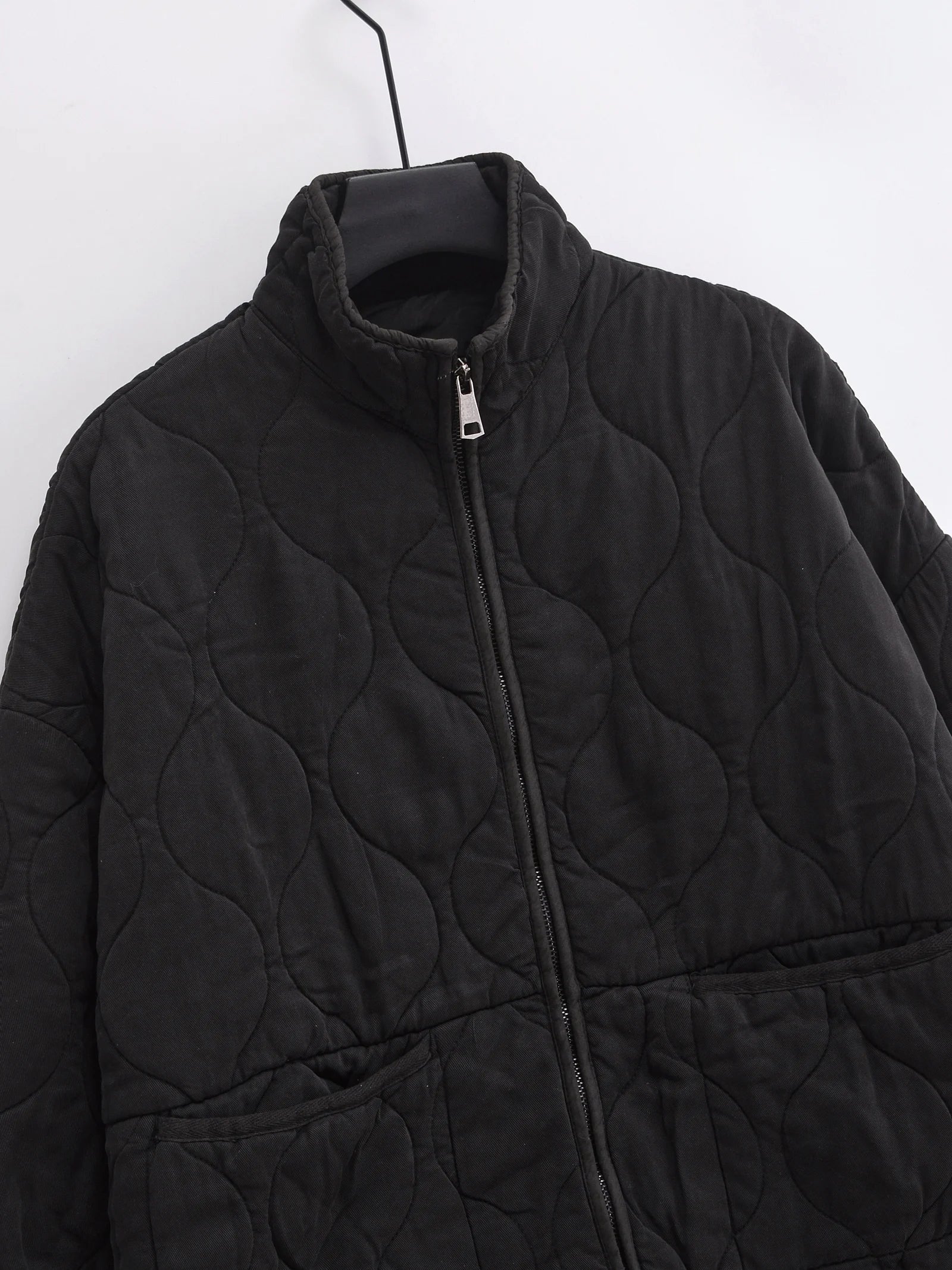 Fluffy Textured Zip-Up Jacket