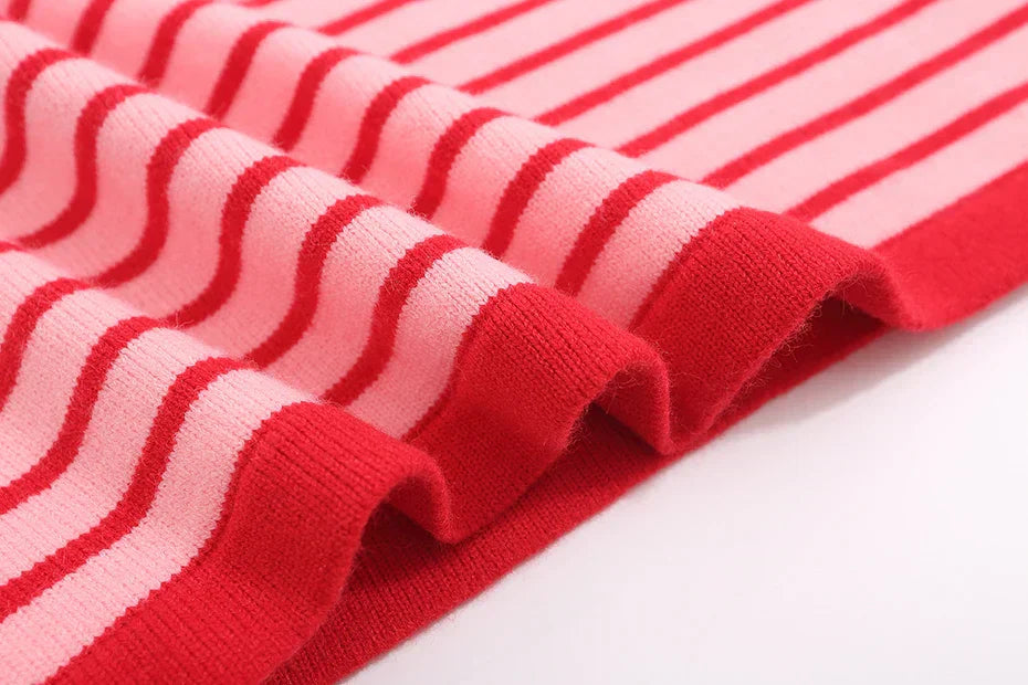 Y2K Star Stripes Sweater