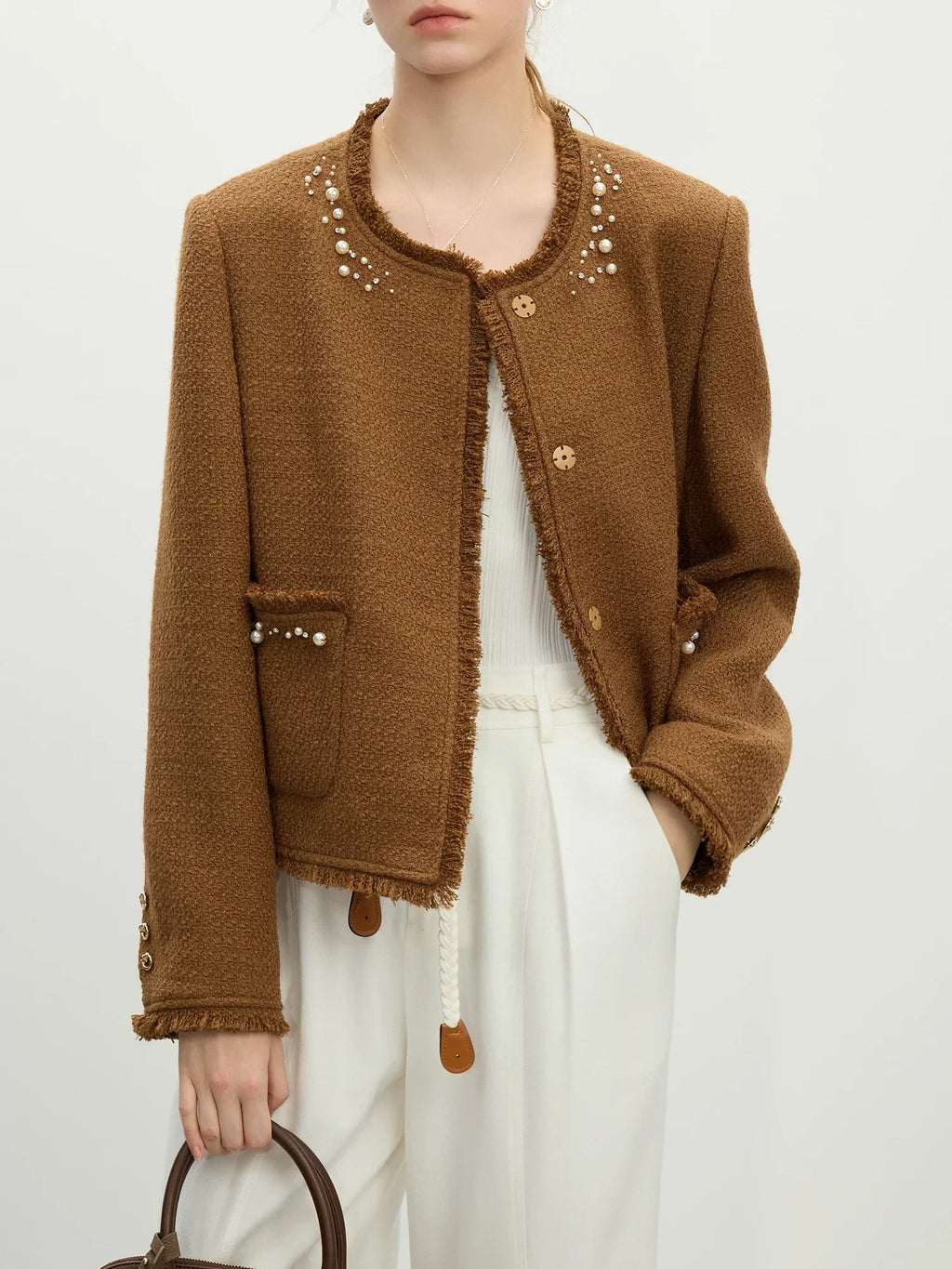 French Wool Heavy Industry Cardigan