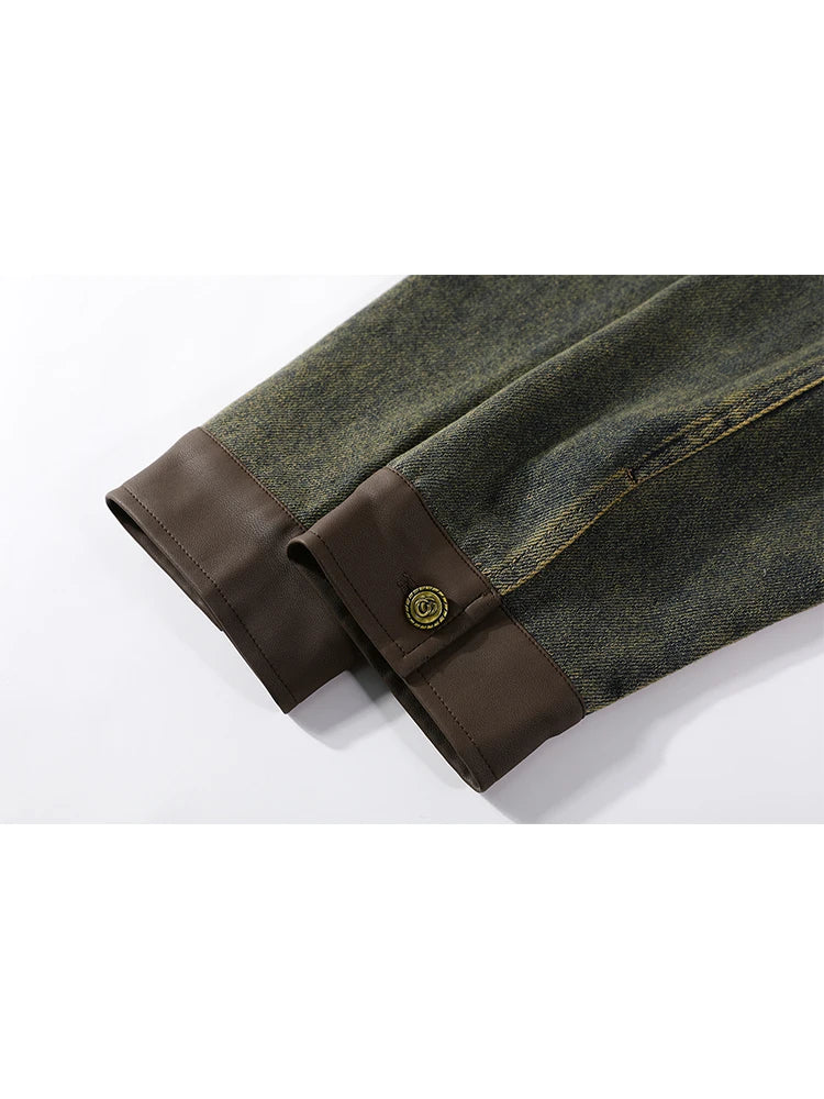 Stylish Korean Patchwork Denim Jacket