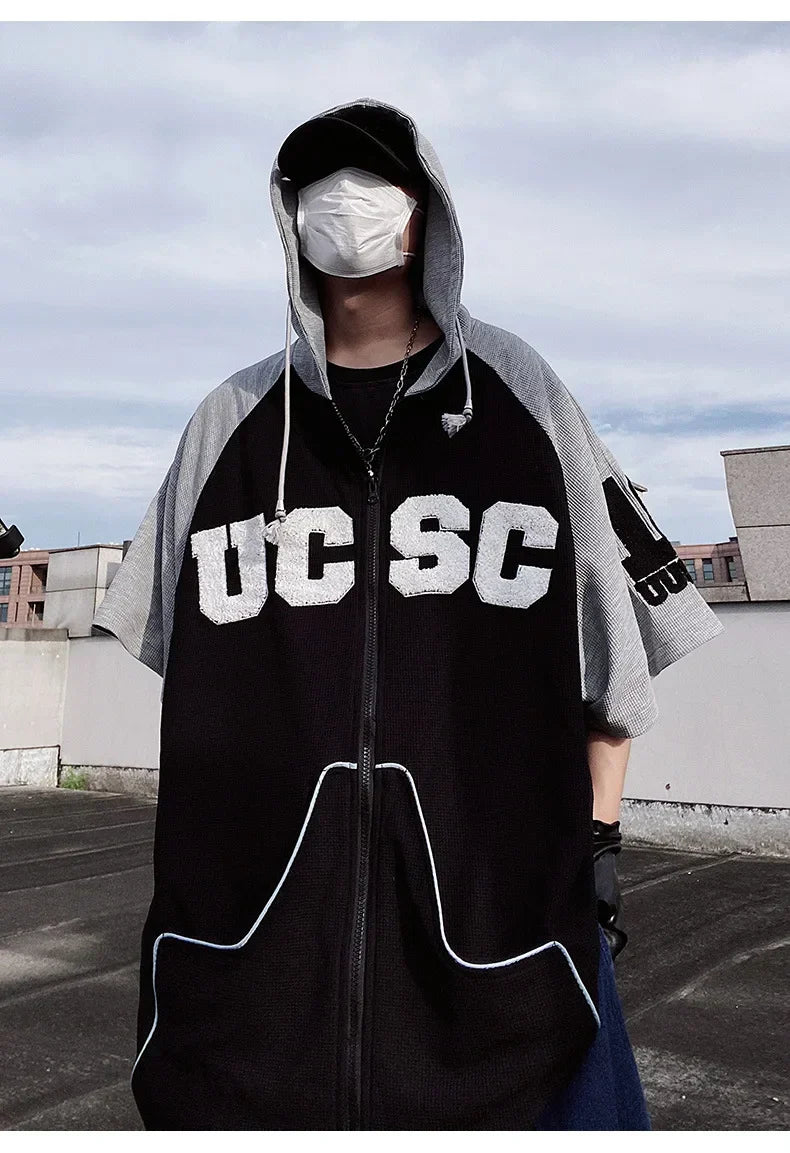 Streetwear Oversized Hip Hop Hooded Sweatshirt
