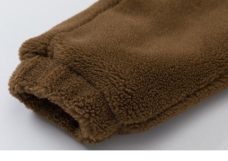 Furry Fleece Zip-up Jacket