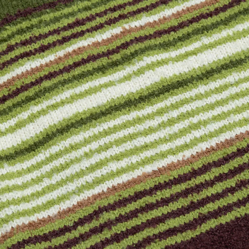 Y2K Vintage Striped Patchwork Sweater