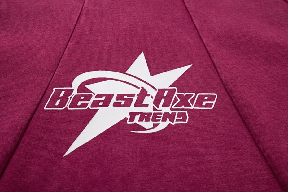 Star Emblem Contrast Hoodie