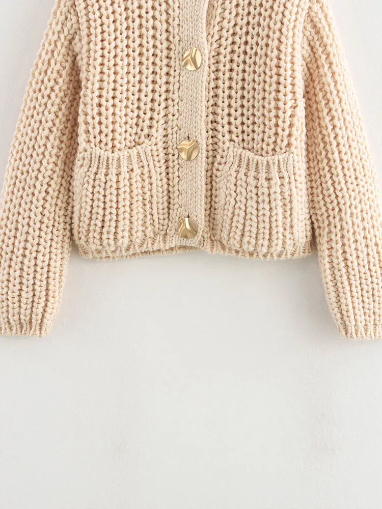 Chunky Knitted Autumn Cardigan