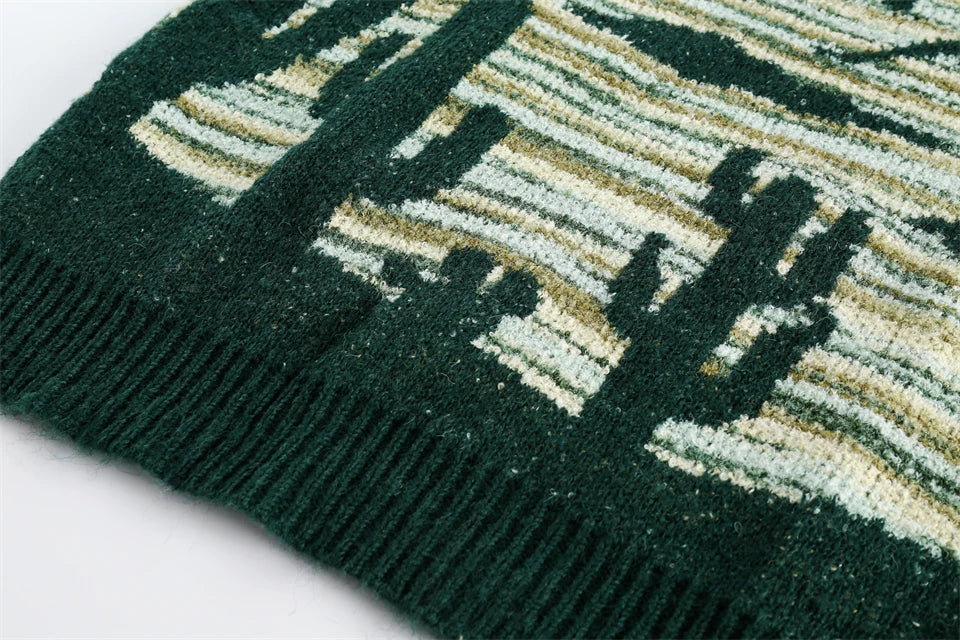 Women's Desert Waves Cactus Knit Sweater