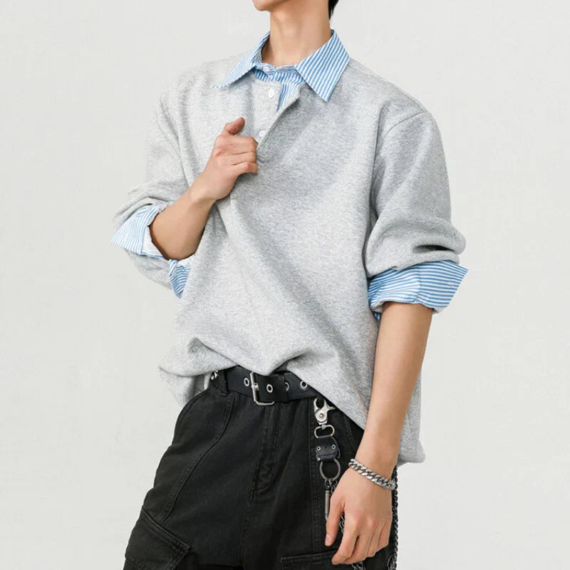 Classic Comfort Versatile Layered Look Sweater