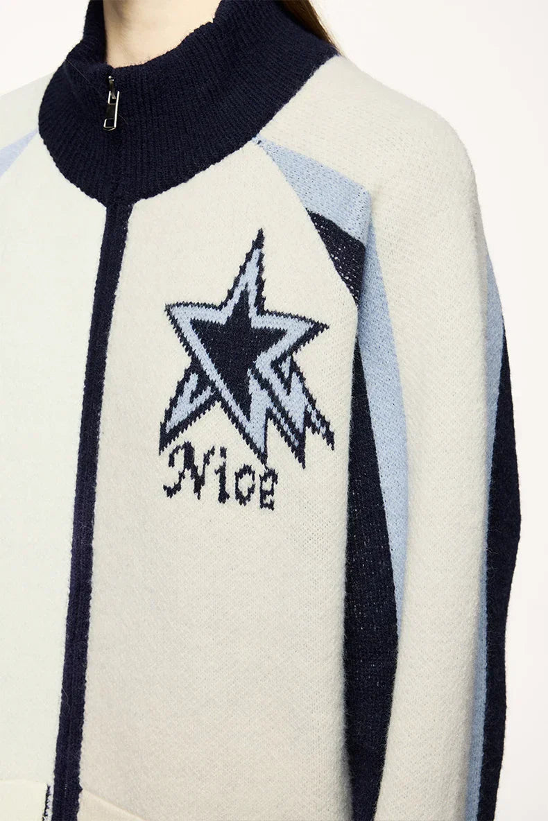 Oversized Star Emblem Sweater