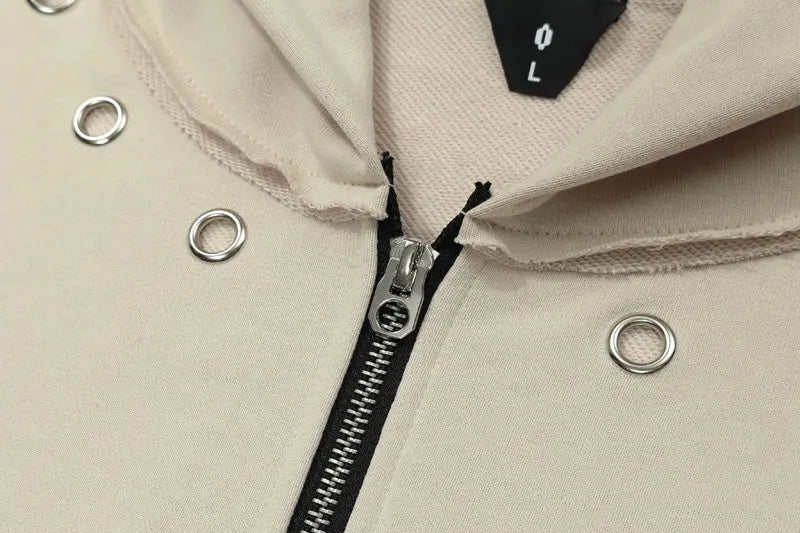 Loose Star Embroidery Hoodie