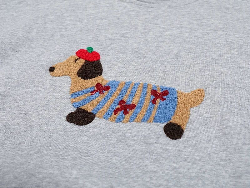 Dachshund Embroidered Hoodie