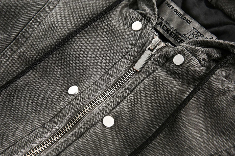 Structured Utility Hoodie Jacket