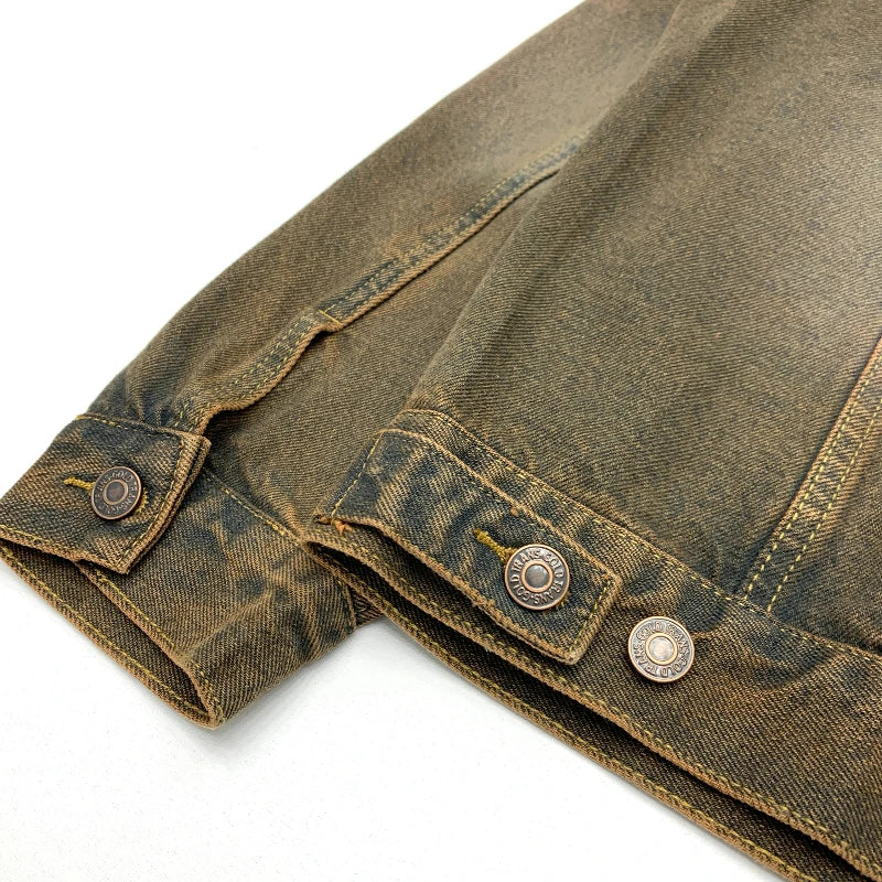 Vintage Heavy Wash Denim Jacket