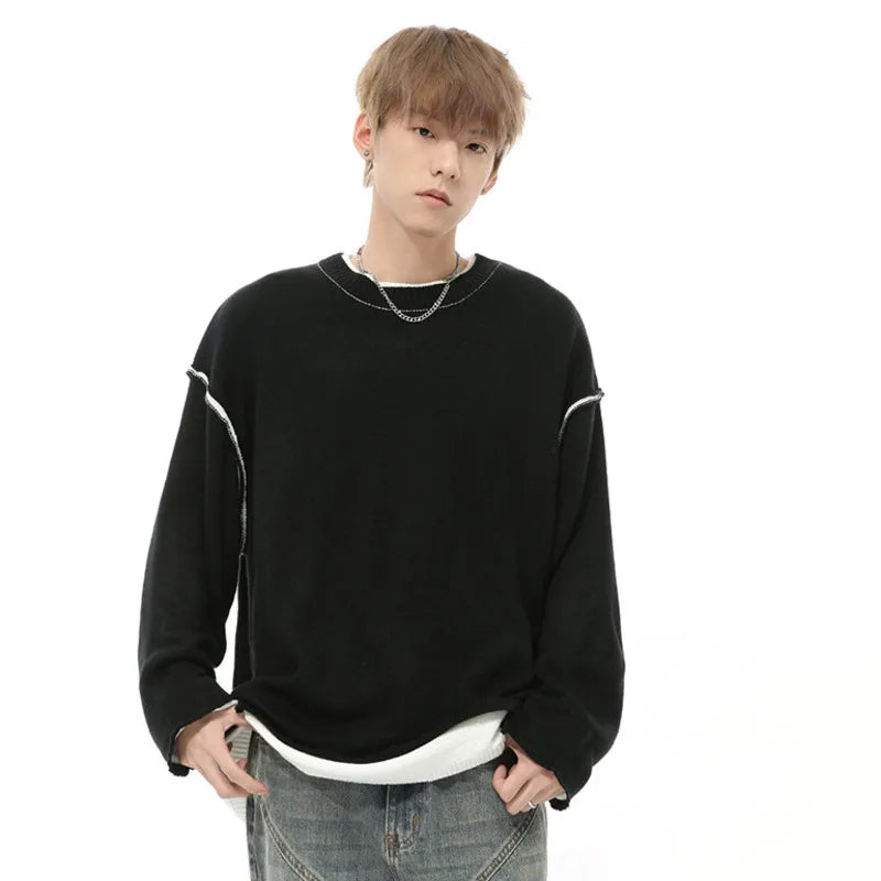 Long-Sleeve Crew Neck Sweatshirt