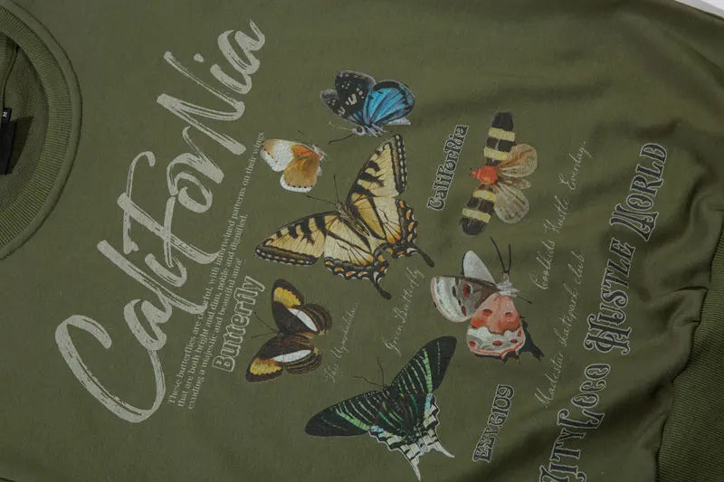 California Butterfly Garden Sweatshirt