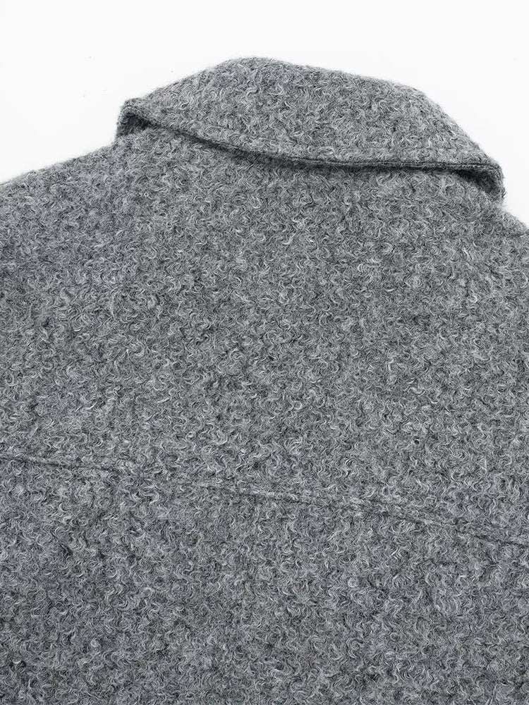 Fleece Turn-down Collar Jacket