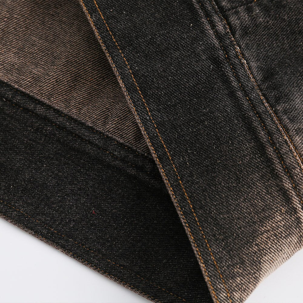 Washed Tie-dye Denim Jacket