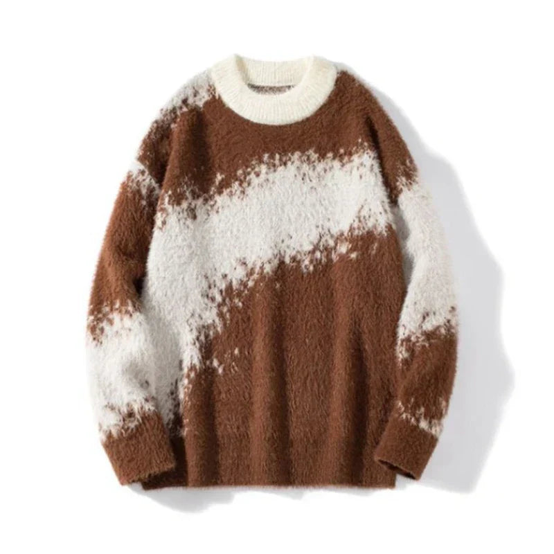 Streetwear Casual Vintage American Style Knitted Sweater