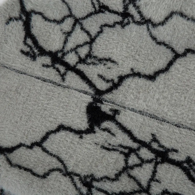 Cozy Lightning Mohair Knitted Sweater