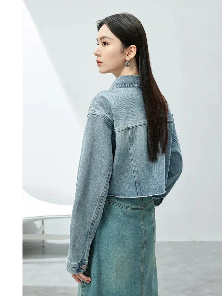 Casual Loose Washed Denim Jacket