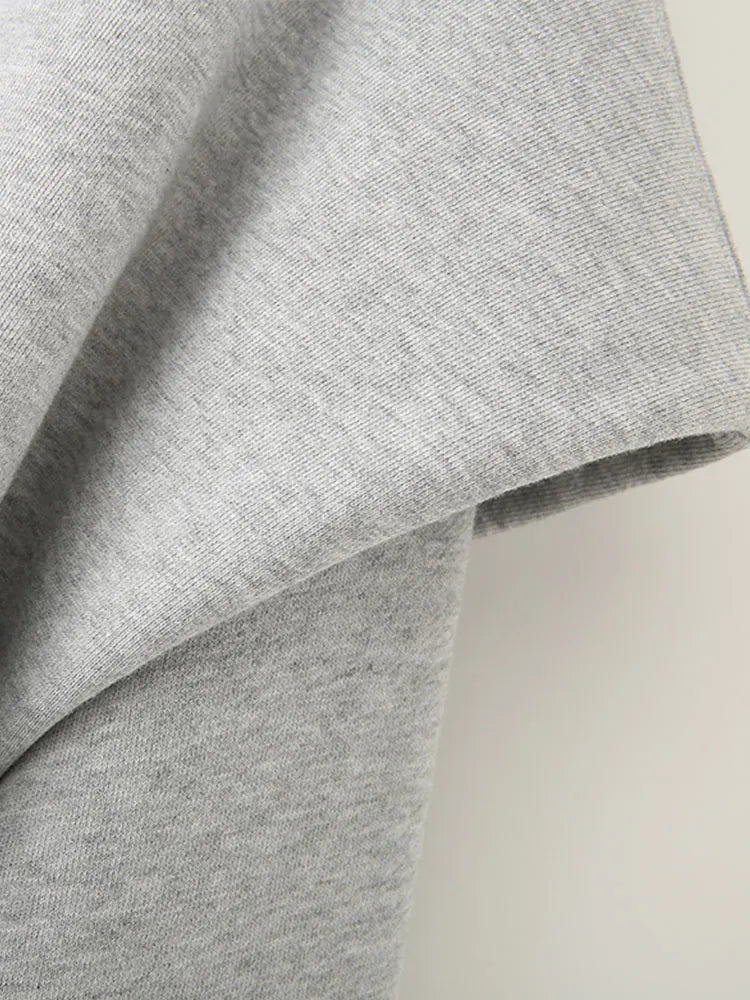 Pleated Casual Loose Pullover Sweatshirt