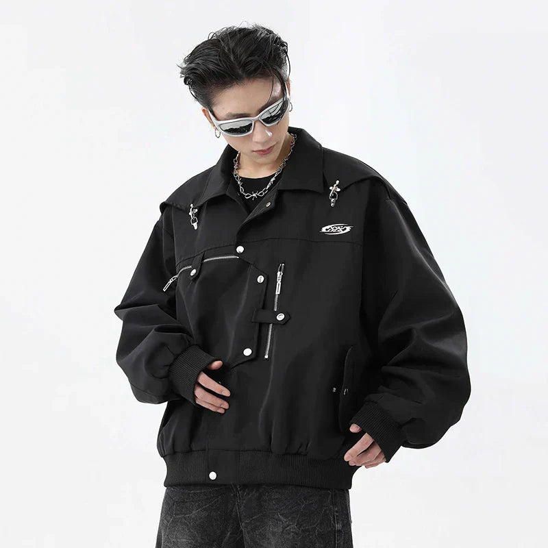Oversized Utility Night Rider Jacket