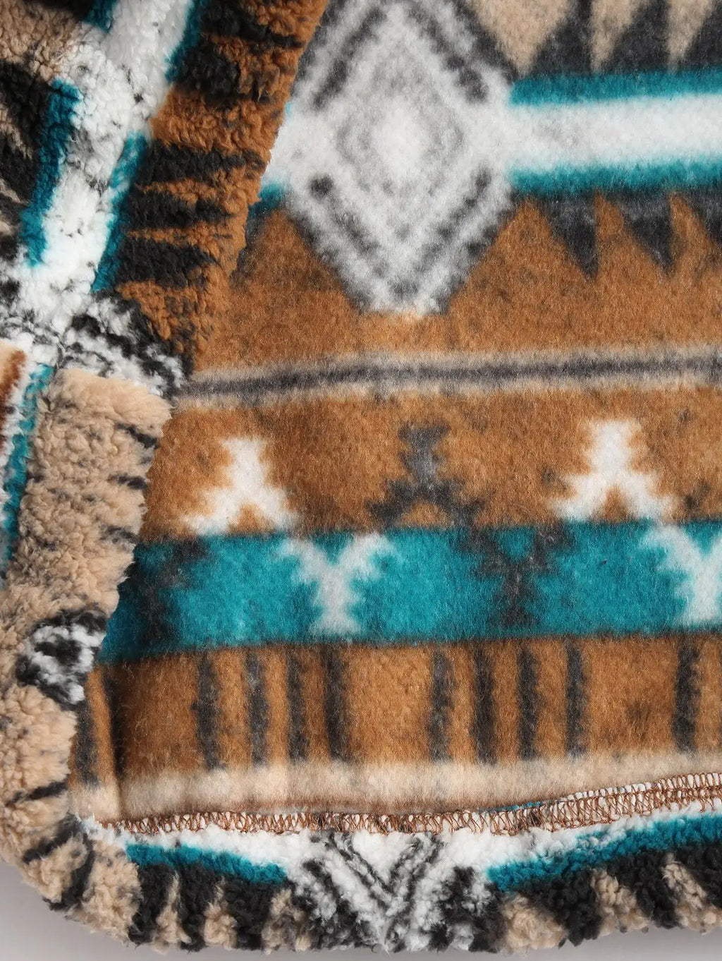 Men's Aztec Print Polar Fleece Sweatshirt