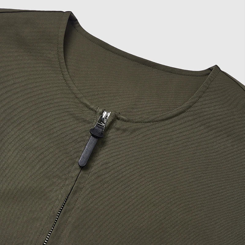 Zip-Up Quilted Jacket