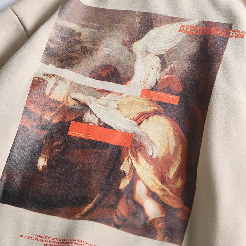 Angel Graphic Print Hoodie