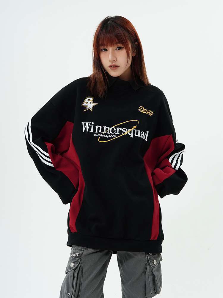 Retro Embroidered Sweatshirt