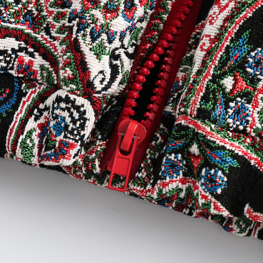 Colorful Cashew Flower Print Jacket