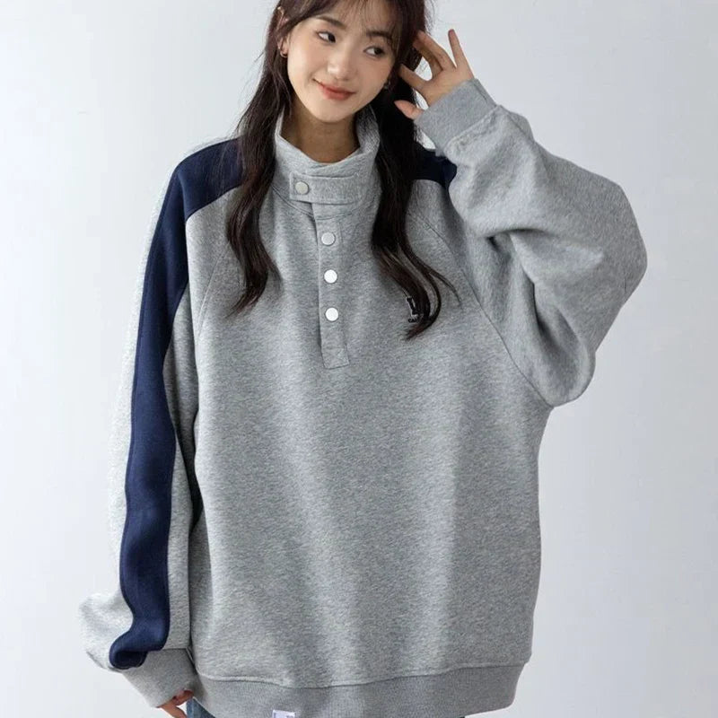 Women Comfort Vintage New American Retro Sweatshirt